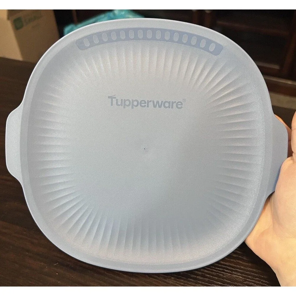 Tupperware Replacement Lid Only WOW Pop Microwave Popcorn Maker Blue  10513A-2